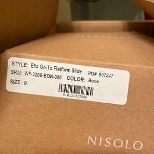 Nisolo Bone Ella Flatform Slides